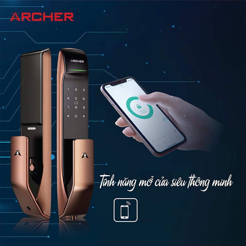 Tính năng ở cửa siêu thông minh với khóa điện tử Wifi