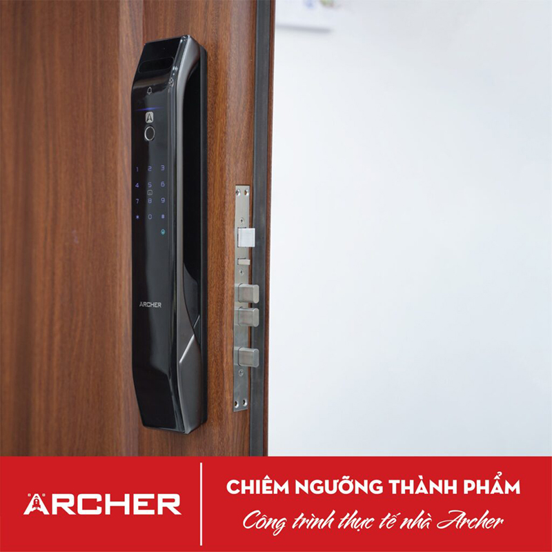 Khóa vân tay Archer thiết kế sang trọng giúp tăng tính thẩm mỹ cho không gian