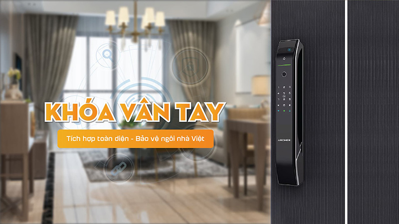 Khóa điện tử tích hợp nhiều tính năng hiện đại, đảm bảo an toàn