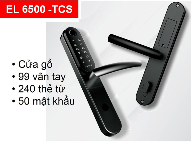 Khoá cửa vân tay Hafele EL6500-TCS