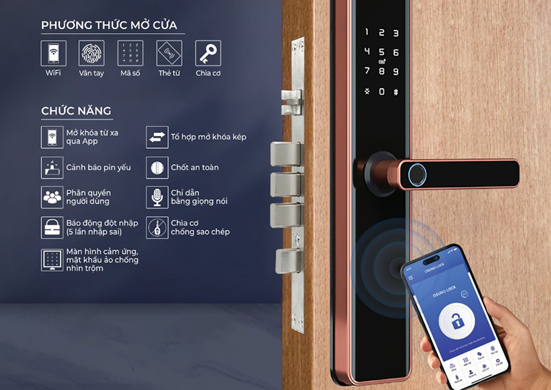 Khóa điện tử vân tay OSN-3302