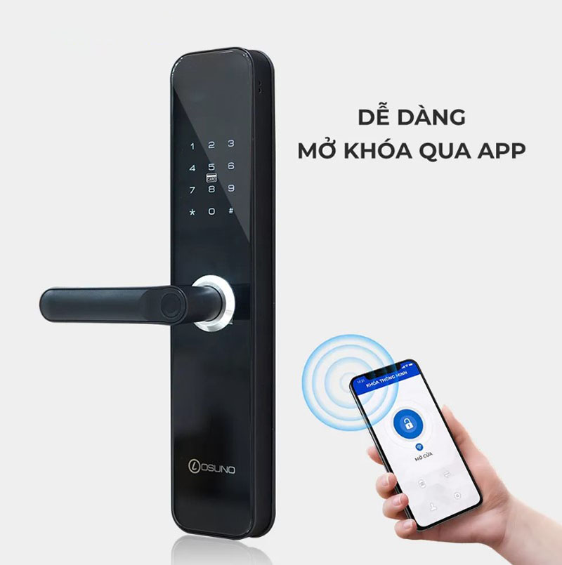 Khóa tích hợp tính năng mở cửa từ xa tiện lợi