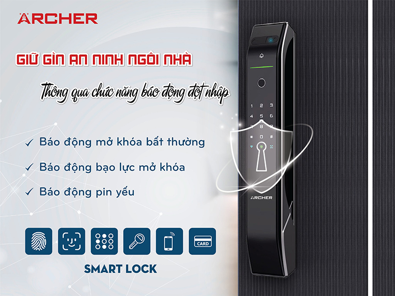 Archer cung cấp đa dạng khóa điện tử với độ bền cao, khả năng bảo mật tuyệt đối